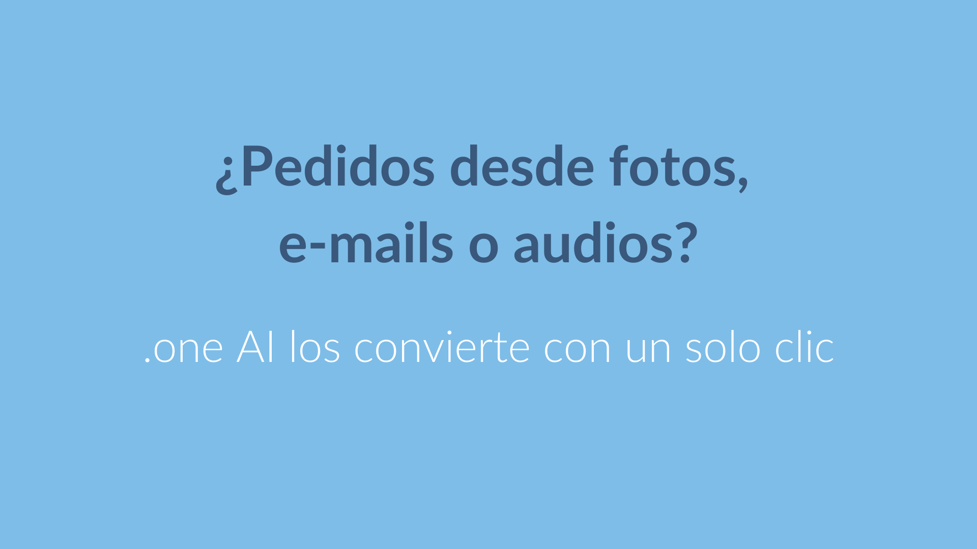 IA para procesar pedidos no estructurados