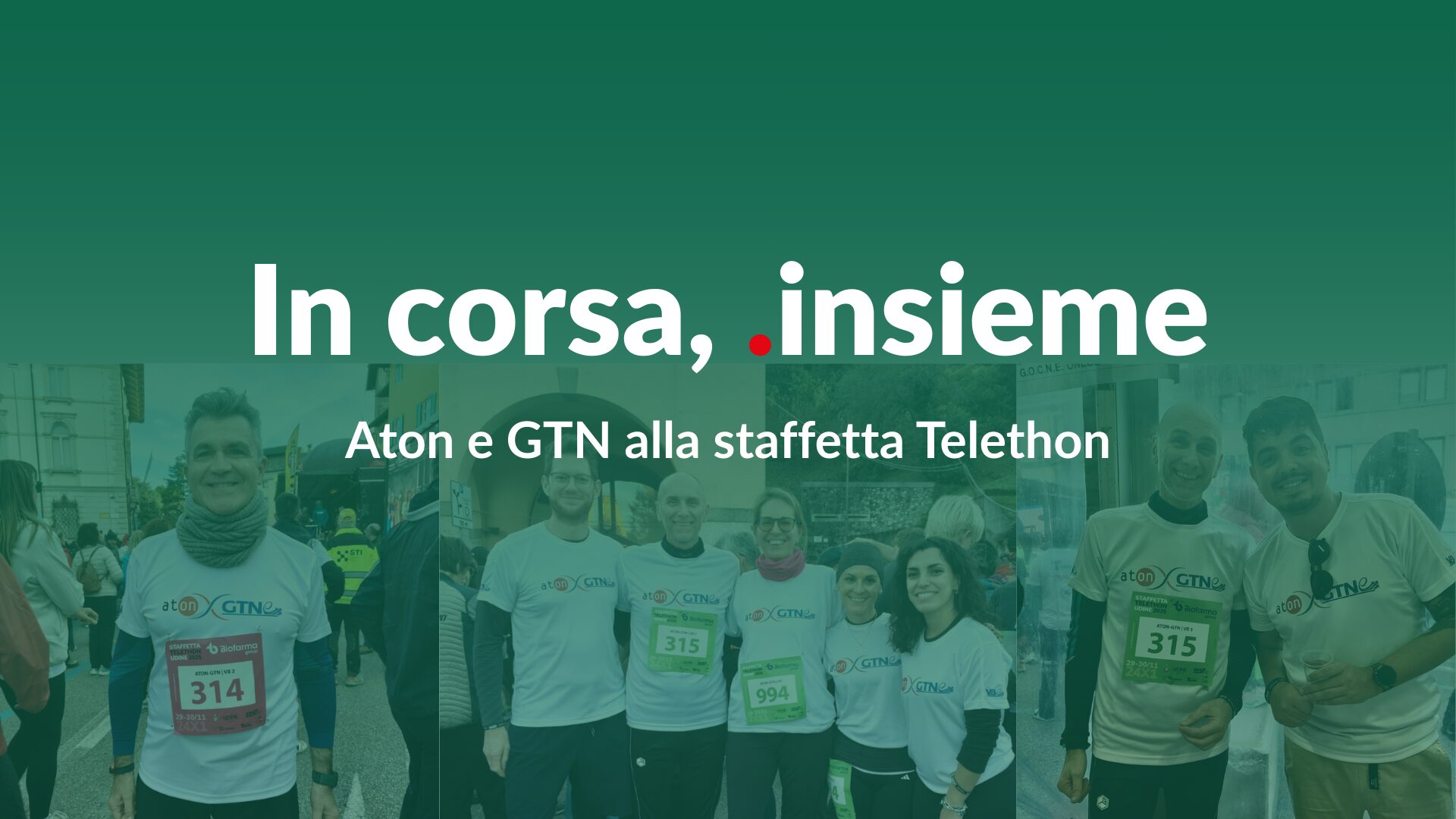 In corsa, insieme: Aton e GTN alla staffetta Telethon - Aton