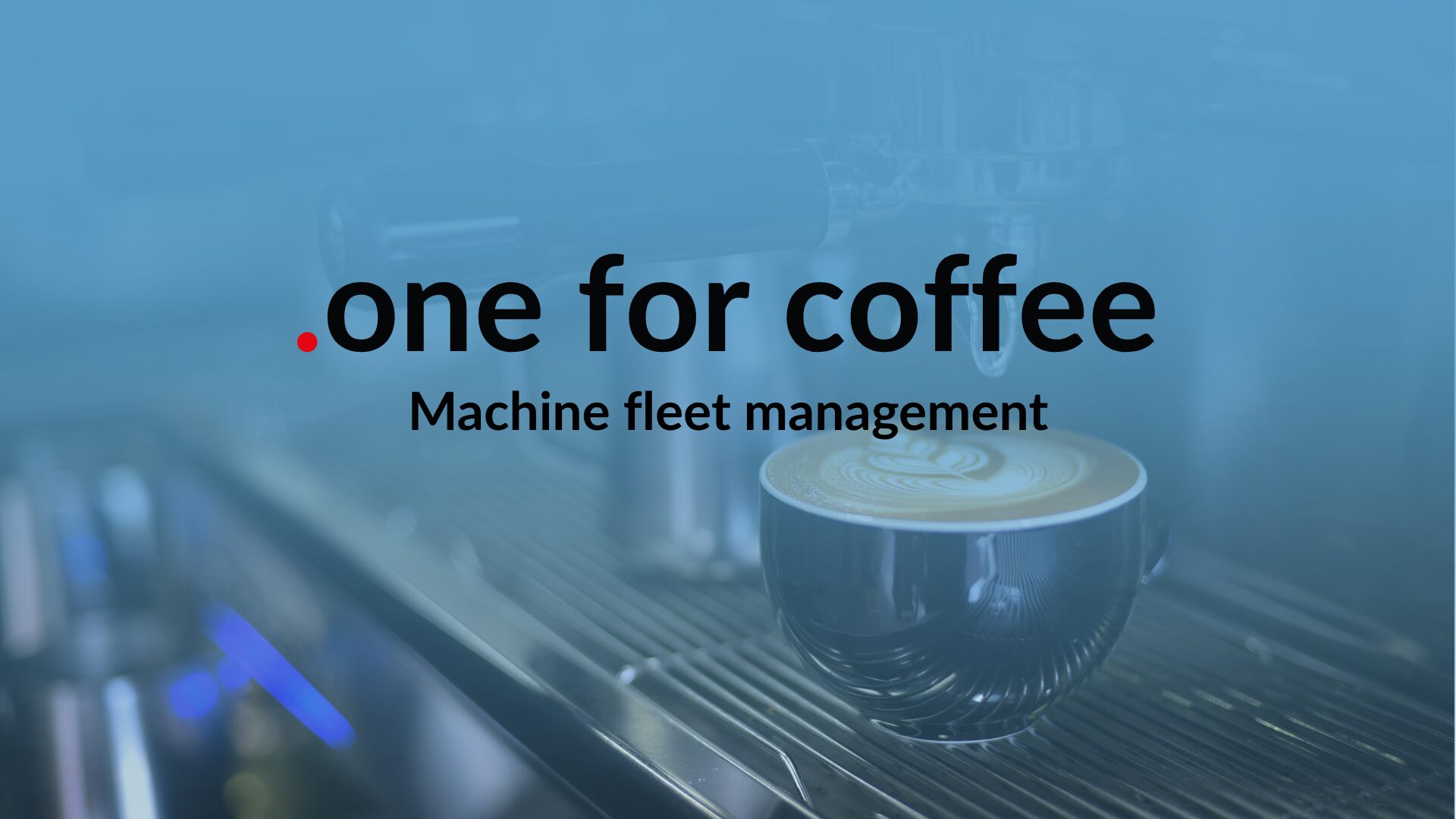 Coffee machine fleet management